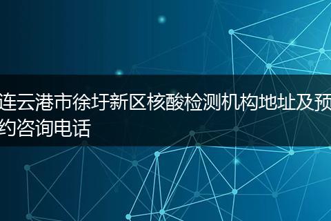 连云港市徐圩新区核酸检测机构地址及预约咨询电话