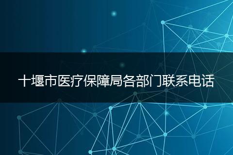十堰市医疗保障局各部门联系电话