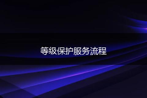 等级保护服务流程