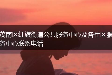 茂南区红旗街道公共服务中心及各社区服务中心联系电话