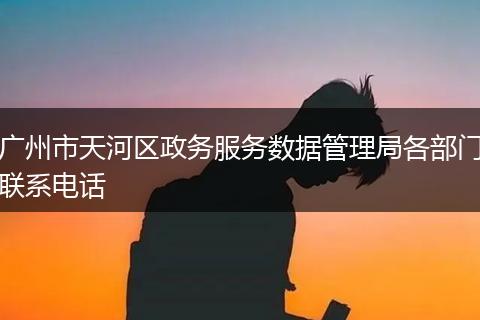 广州市天河区政务服务数据管理局各部门联系电话