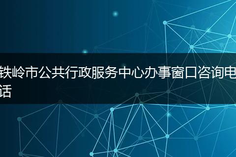 铁岭市公共行政服务中心办事窗口咨询电话