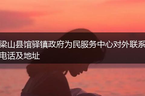 梁山县馆驿镇政府为民服务中心对外联系电话及地址