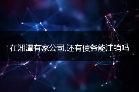 在湘潭有家公司,还有债务能注销吗