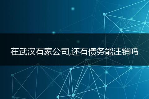 在武汉有家公司,还有债务能注销吗