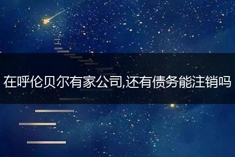 在呼伦贝尔有家公司,还有债务能注销吗