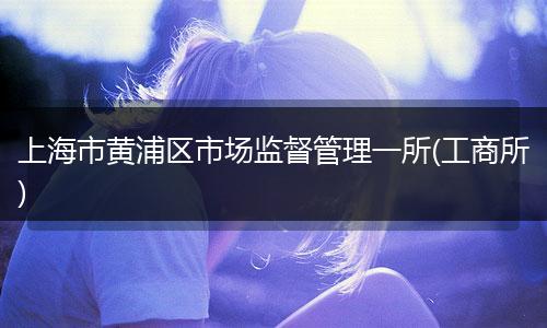 上海市黄浦区市场监督管理一所(工商所)