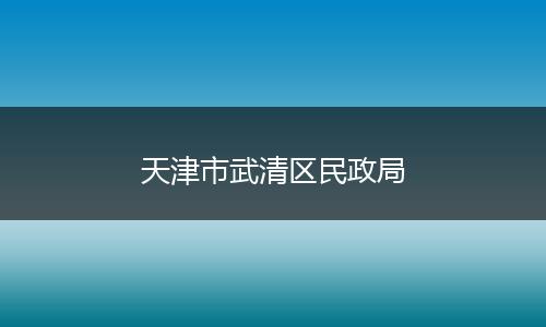 天津市武清区民政局