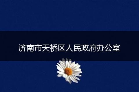 济南市天桥区人民政府办公室