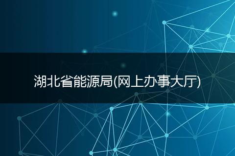 湖北省能源局(网上办事大厅)