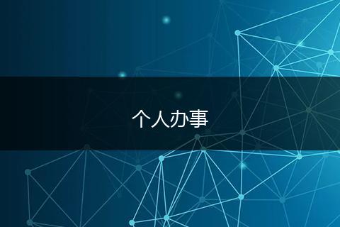 个人办事