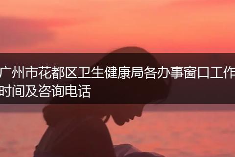 广州市花都区卫生健康局各办事窗口工作时间及咨询电话