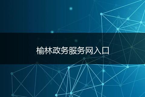 榆林政务服务网入口