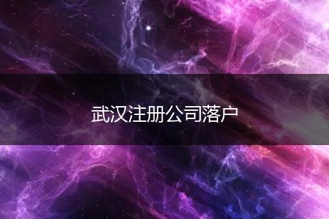 武汉注册公司落户