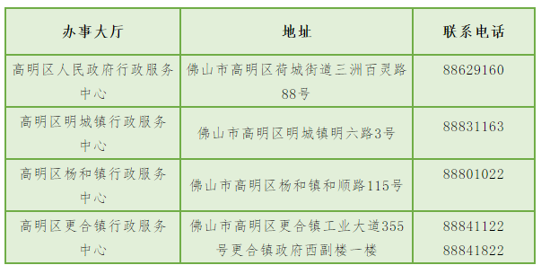 佛山市高明区行政服务中心
