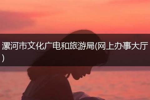 漯河市文化广电和旅游局(网上办事大厅)