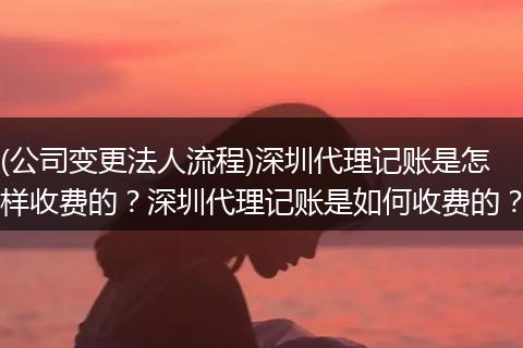 (公司变更法人流程)深圳代理记账是怎样收费的？深圳代理记账是如何收费的？