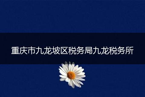 重庆市九龙坡区税务局九龙税务所