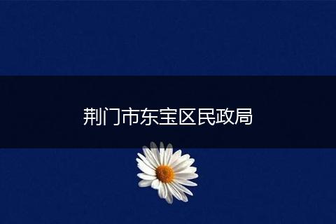 荆门市东宝区民政局