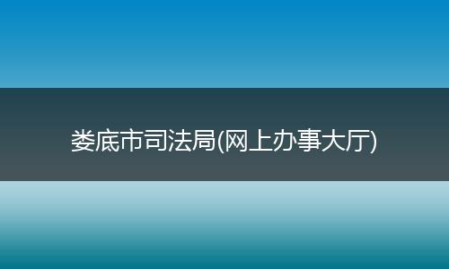 娄底市司法局(网上办事大厅)