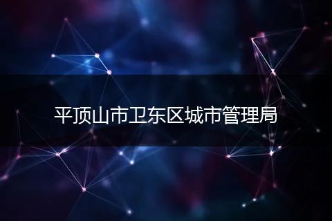平顶山市卫东区城市管理局