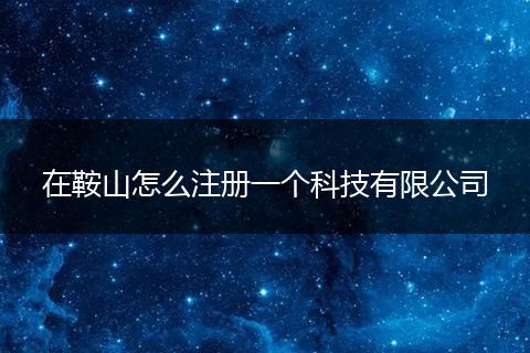 在鞍山怎么注册一个科技有限公司