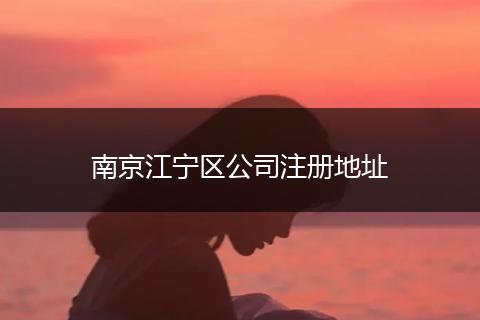 南京江宁区公司注册地址