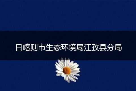 日喀则市生态环境局江孜县分局