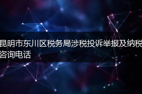 昆明市东川区税务局涉税投诉举报及纳税咨询电话