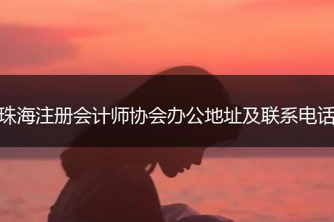 珠海注册会计师协会办公地址及联系电话