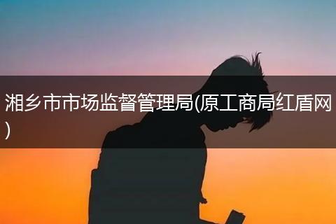 湘乡市市场监督管理局(原工商局红盾网)