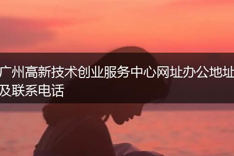 广州高新技术创业服务中心网址办公地址及联系电话
