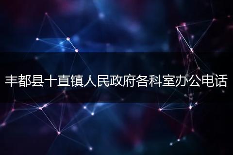 丰都县十直镇人民政府各科室办公电话