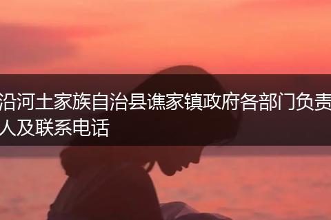 沿河土家族自治县谯家镇政府各部门负责人及联系电话