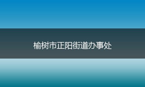 榆树市正阳街道办事处