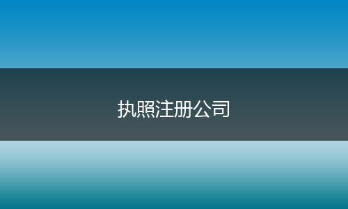 执照注册公司
