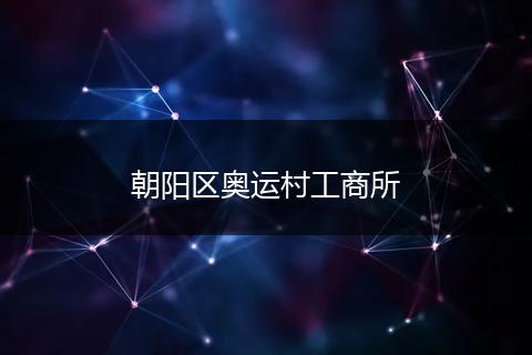 朝阳区奥运村工商所