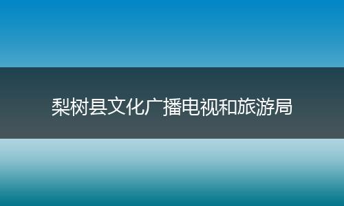 梨树县文化广播电视和旅游局