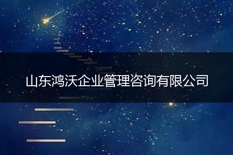 山东鸿沃企业管理咨询有限公司