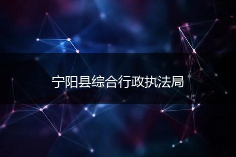 宁阳县综合行政执法局