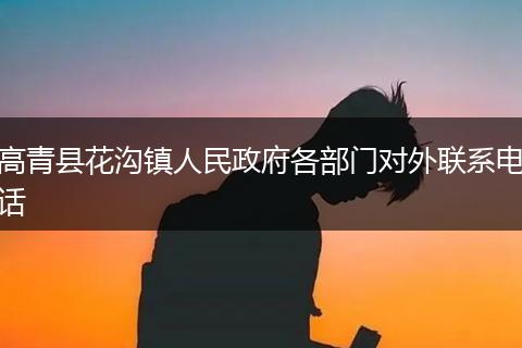 高青县花沟镇人民政府各部门对外联系电话
